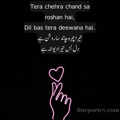 2 line love shayari in english