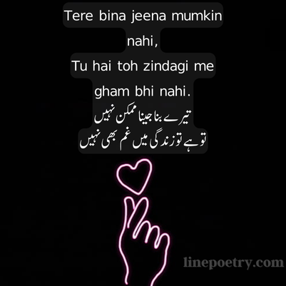 2 line love shayari in english