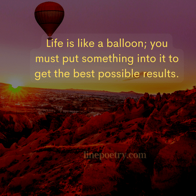 balloon quotes instagram