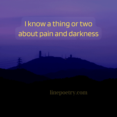 dark quotes about pain, life
