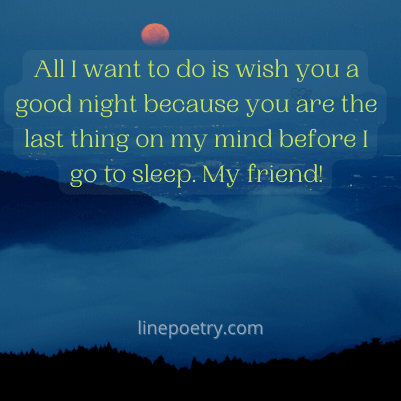 friend good night quotes messages