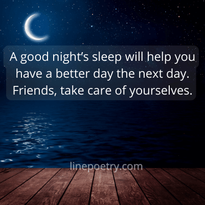 friend good night quotes messages
