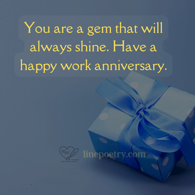 happy work anniversary messages