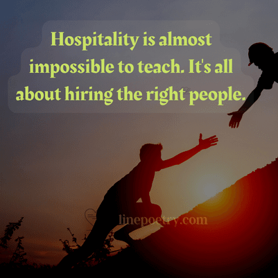 hospitality quotes for guests & employees