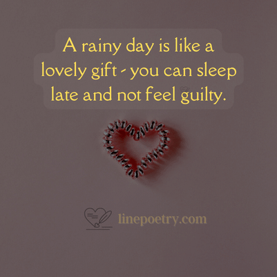 rainy day quotes for love