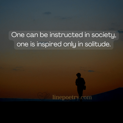 solitude quotes with images