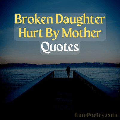 broken daughter hurt by mother