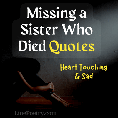 missing died sister