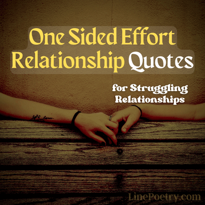 one sided effort relationship
