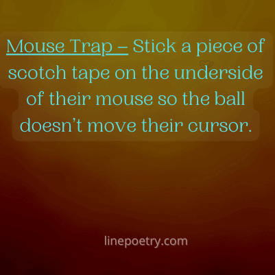 Mouse Trap – Stick a piece o... best april fools pranks images, text