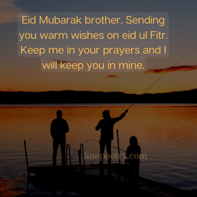 Eid Mubarak brother. Sending y... eid mubarak wishes, greeting for family