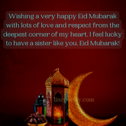 Wishing a very happy Eid Mubar... eid mubarak wishes, greeting for family