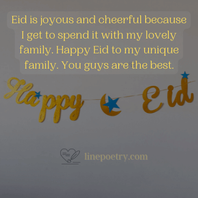 Eid is joyous and cheerful bec... eid mubarak wishes, greeting for family