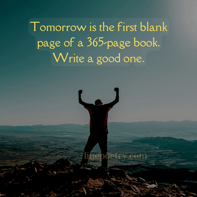 Tomorrow is the first blank pa... happy new year quotes inspirational