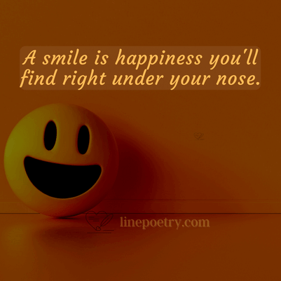A smile is happiness you'll fi... happy smile day quotes, wishes, messages