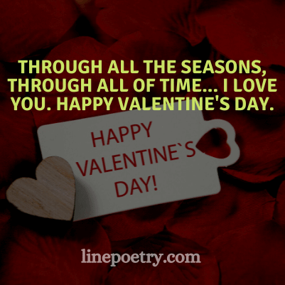 Through all the seasons😘�... quotes and happy valentine's day english