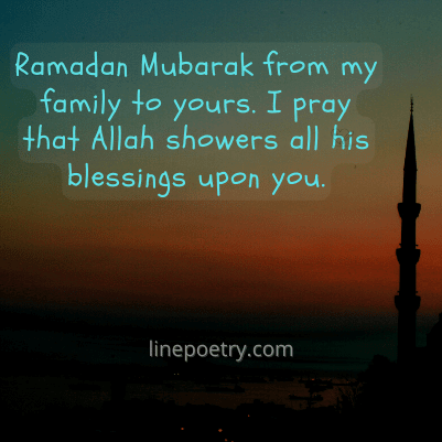 Ramadan Mubarak from my family... ramadan wishes, messages, quotes, greeting images