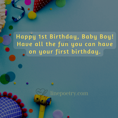 Happy 1st Year Birthday Wishes: Celebrating Milestones - LinePoetry