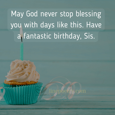 bless birthday wishes for sister