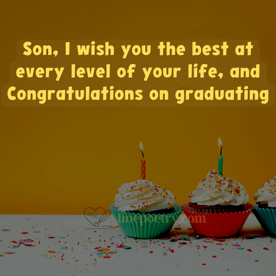 graduation message to son from parents
