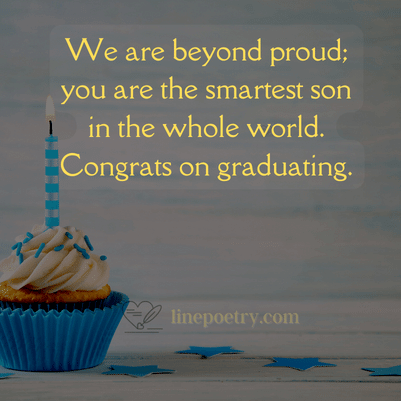 graduation message to son from parents