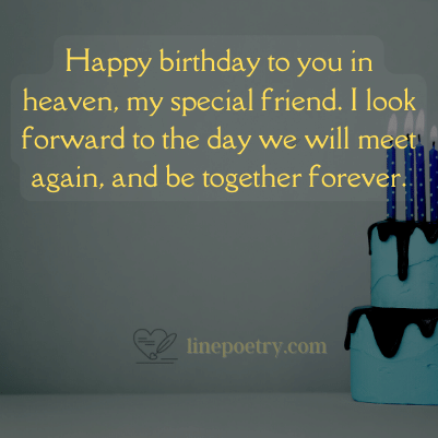 happy birthday in heaven friend images