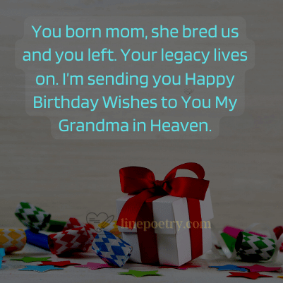 happy birthday in heaven grandma images