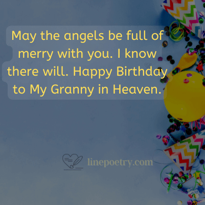 happy birthday in heaven grandma images