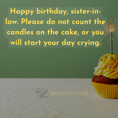 happy birthday sister in law wishes, messages