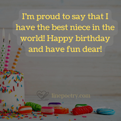 170+ Happy Birthday To My Niece Wishes, Message - Linepoetry