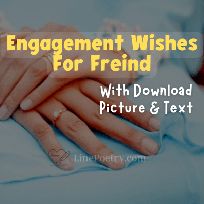 friend engagement wishes