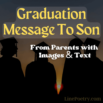 graduation message to son
