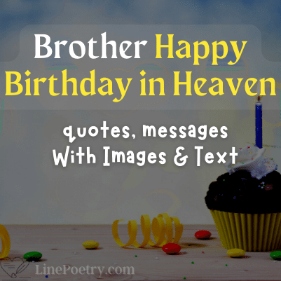 brother happy birthday in heaven