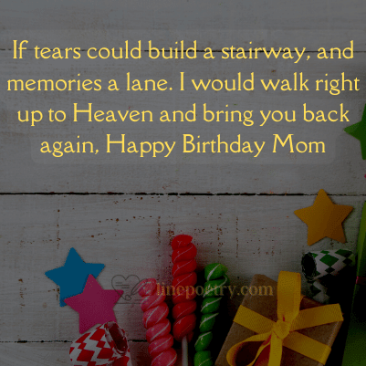 100+ Happy Birthday In Heaven For Mom Wishes - Linepoetry